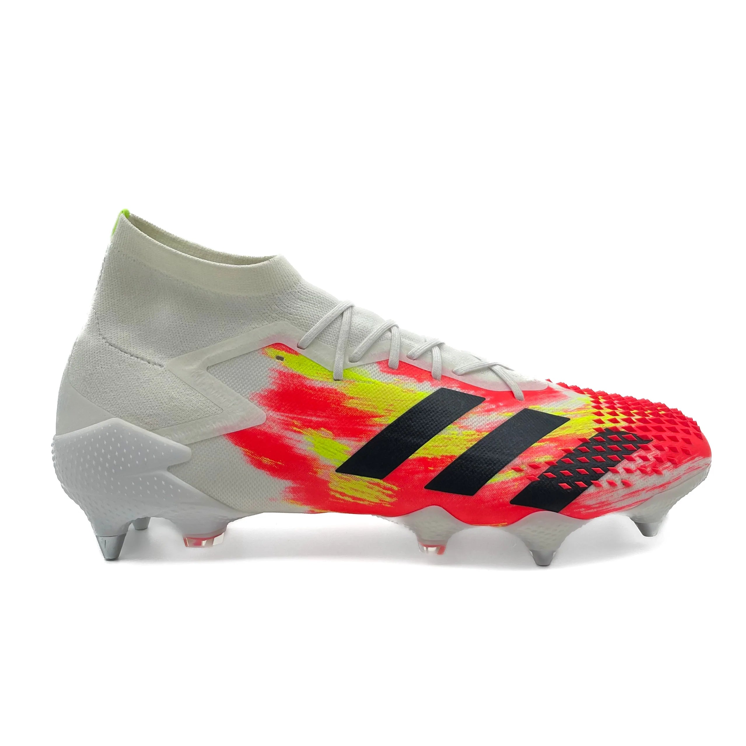Adidas Predator 20.1 SG Firm Ground Soccer Cleats - Pop Black/White - High-Performance Football Boots for Firm Natural Grass Pitches | Perfect for Professional Matches & Training Sessions