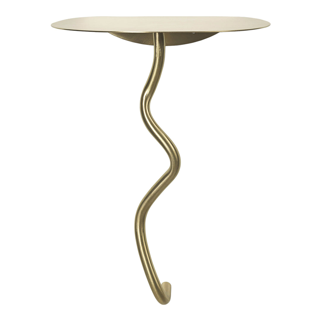 Curved Wall Mounted Table - Space Saving Modern Design for Small Apartments, Dorms & Home Offices | Perfect for Dining, Work & Decor