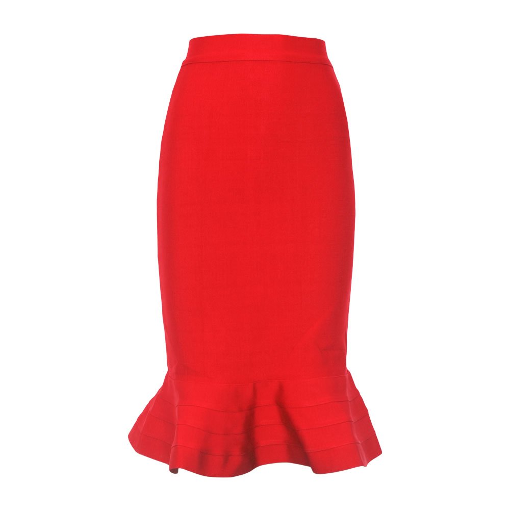 Mermaid Fishtail High Waist Rayon Bandage Pencil Skirt for Women - Sexy Bodycon Party & Clubwear - Perfect for Night Out, Date Night, and Special Occasions