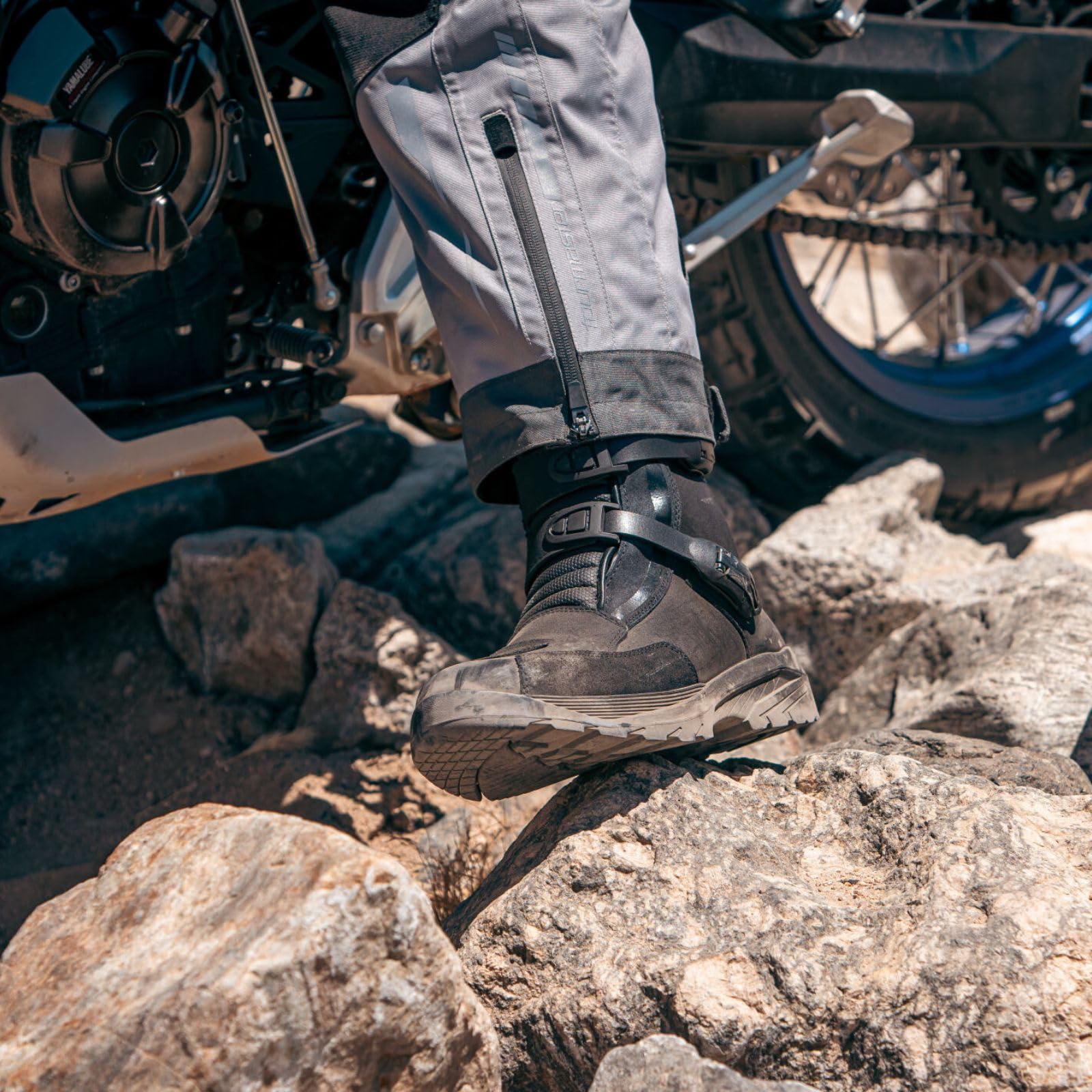 Tourmaster Men's Trailblazer Motorcycle Boots - Durable Waterproof Riding Boots for Cruiser & Adventure Bikes - Perfect for Long Distance Touring & Off-Road Motorcycle Adventures