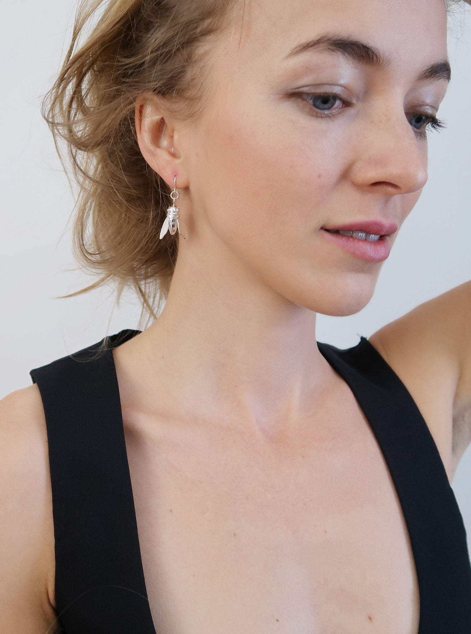 Dangling Bee Earrings for Women - Cute Gold Plated Honey Bee Jewelry - Perfect for Spring, Summer & Boho Fashion Accessories