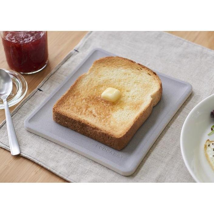 Eco-Friendly Marna Porous Ceramic Toast Tray - White (K686W) | Perfect for Breakfast, Brunch & Kitchen Organization