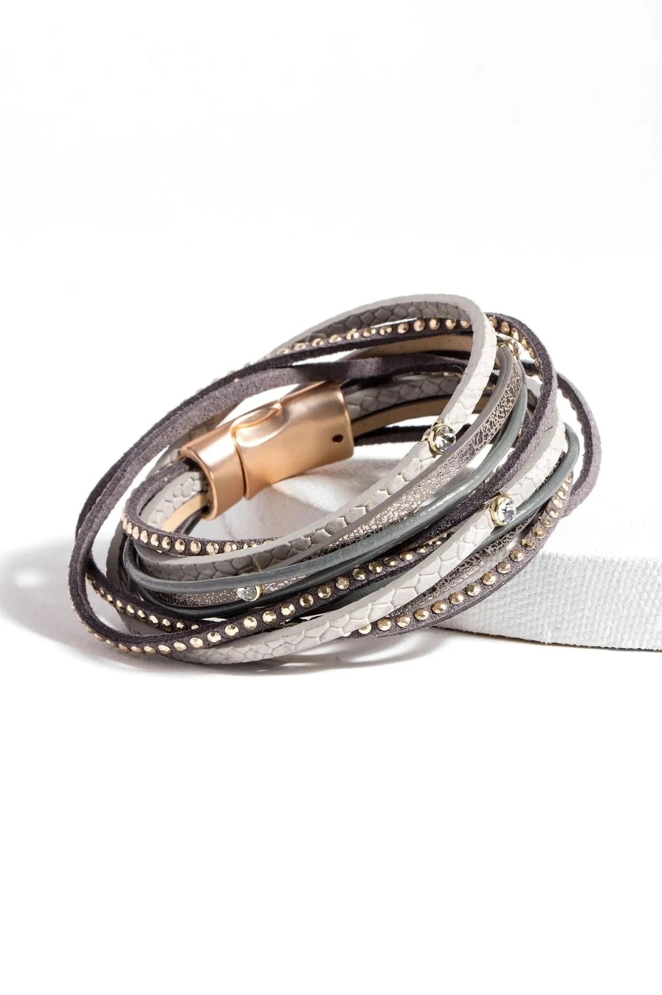 Segovia Double Wrap Genuine Leather Bracelet for Women - Stylish Boho Handmade Wrap Bracelet - Perfect for Casual Wear, Gift Giving & Everyday Fashion Accessories