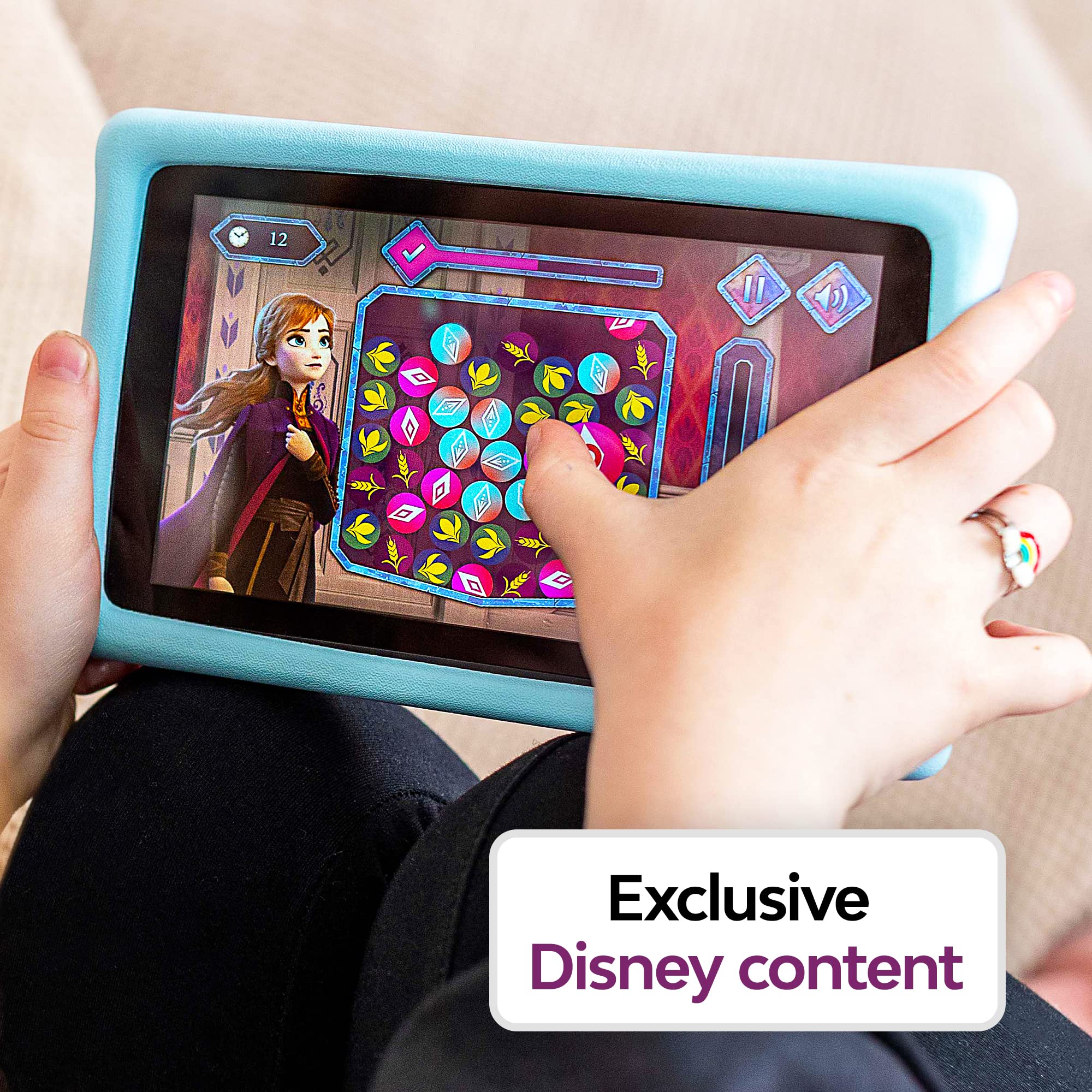Disney Frozen 2 Kids Tablet with Protective Case - Educational Learning Device for Children Ages 3-8 | Perfect for Travel, Home Schooling & Entertainment