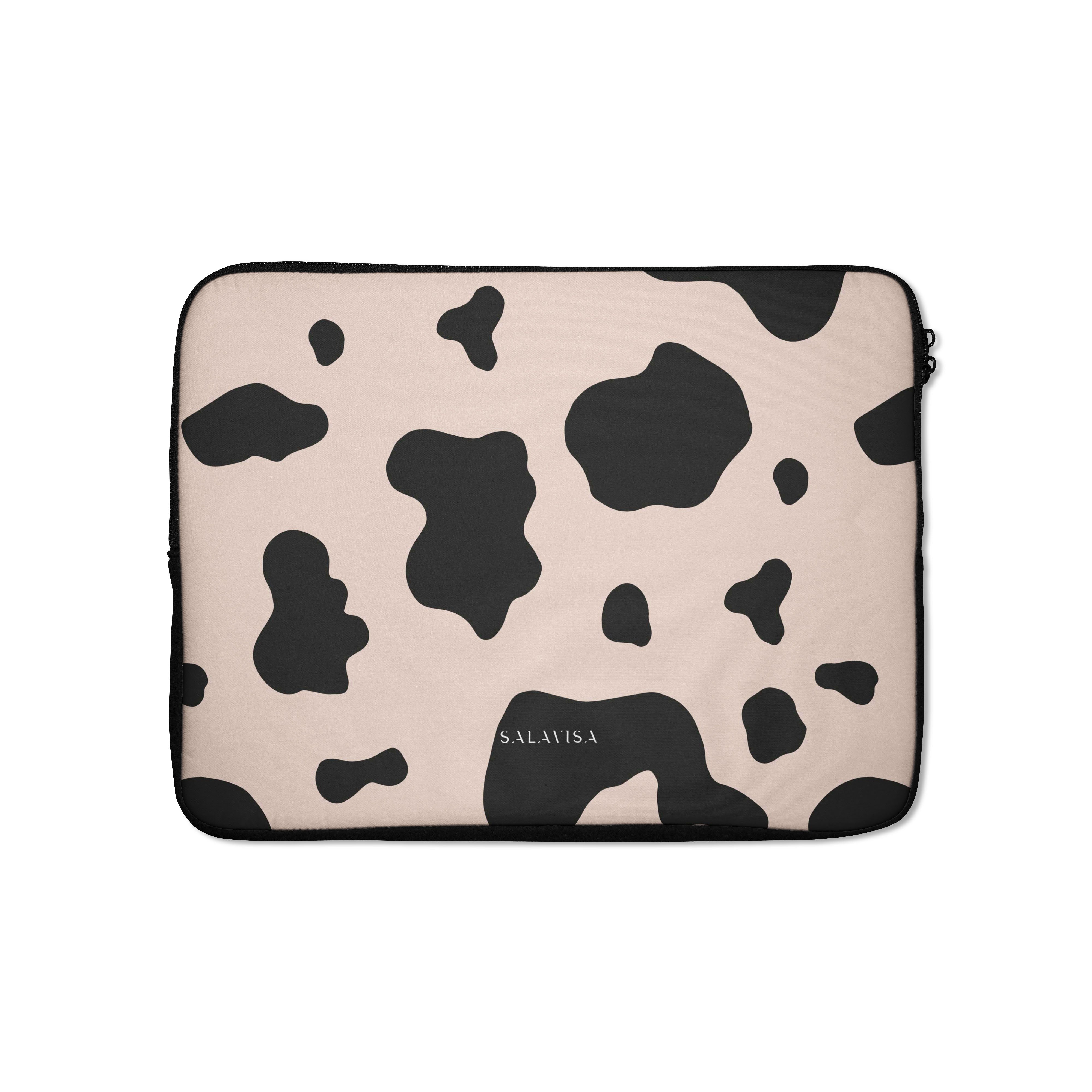 Pink Cow Print Laptop Sleeve 13-15 Inch - Cute Protective Case for MacBook Air/Pro - Perfect for School, Work & Travel Accessories