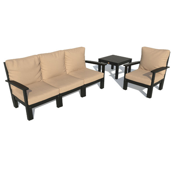Custom Deep Seating Sofa Set with Chair and Side Table - Modern Living Room Furniture for Comfortable Lounging & Relaxation