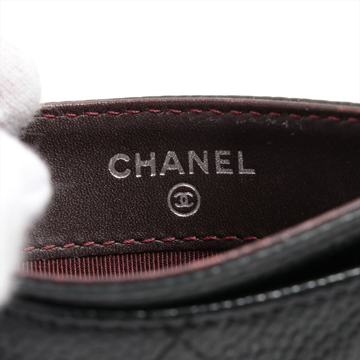 Chanel CC Logo Black Caviar Leather Card Holder Wallet - Luxury Compact Card Case for Everyday Use & Travel Essentials
