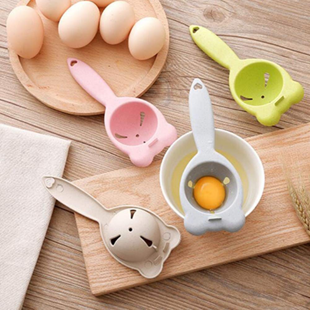 Premium Wheat Straw Egg Yolk Separator - Eco-Friendly Kitchen Tool for Separating Egg Whites | Durable Egg White Filter Sieve | Chef's Essential Baking & Cooking Gadget (Beige) - Perfect for Baking, Meal Prep & Healthy Cooking