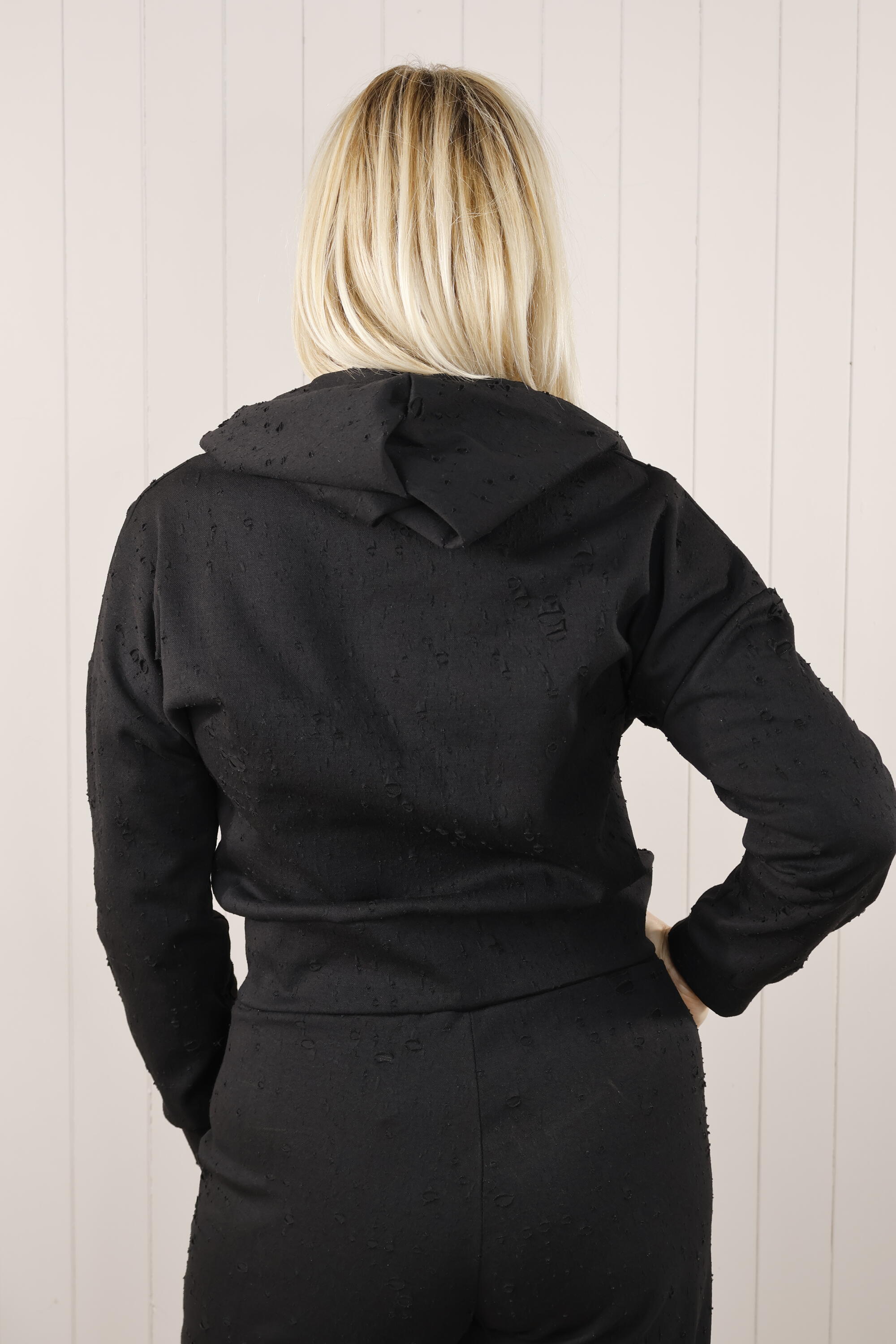 Eilish Black Faux Leather Jacket for Women - Stylish Vegan Leather Biker Jacket for Casual Outfits & Night Out