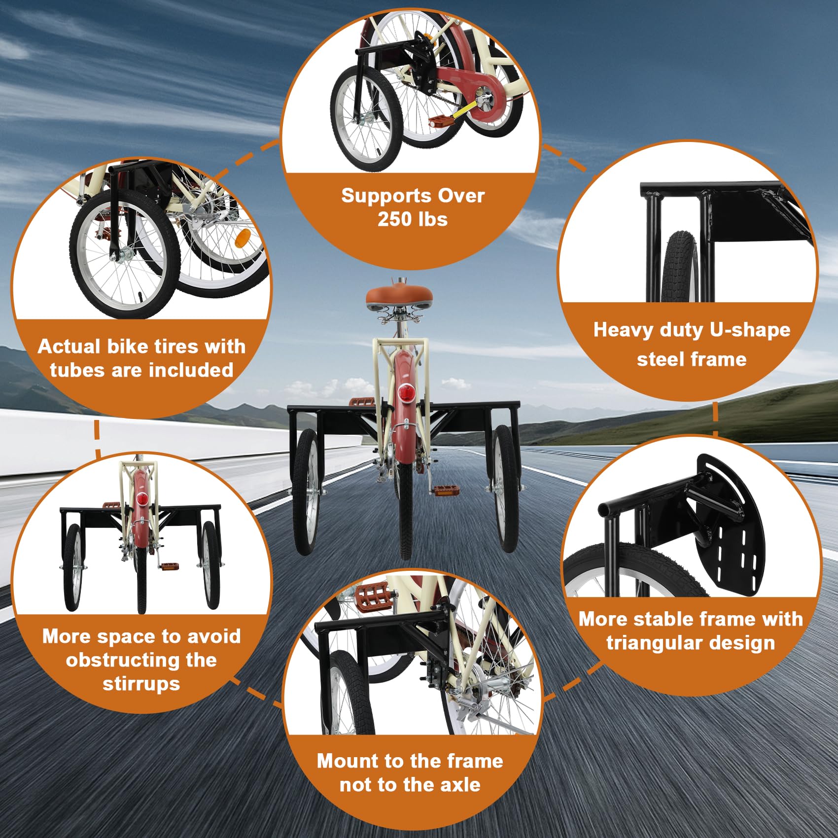 Adult Bike Training Wheels for 24