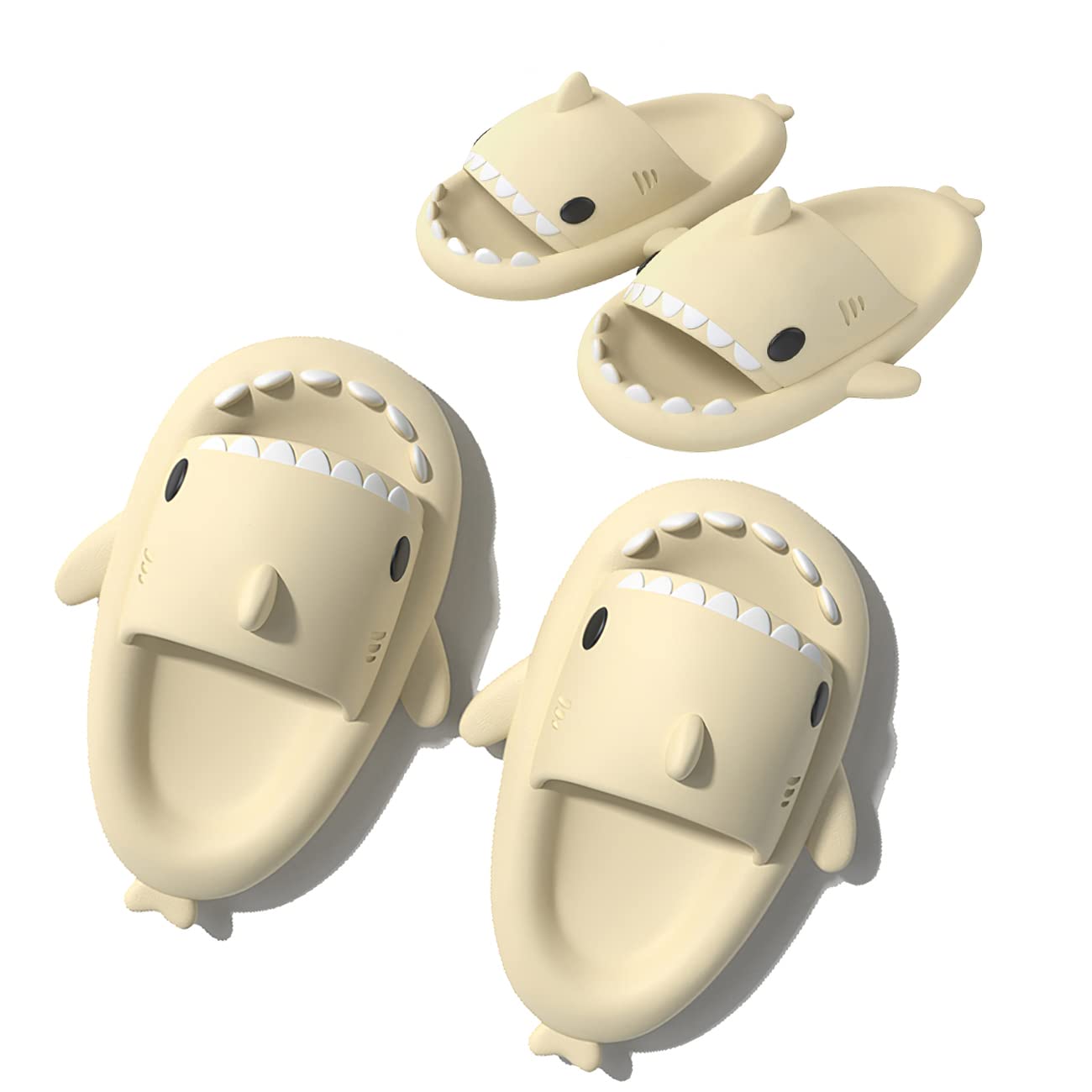 Unisex Shark Slippers for Women & Men - Anti-Slip Summer Slides with Lightweight Sole - Cute Novelty Beach Sandals for Casual Wear, Poolside Lounging & Vacation Outfits