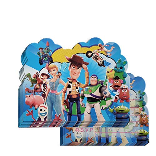 20-Piece Toy Story Birthday Party Invitation Cards Set - Themed Party Supplies for Kids - Perfect for Birthday Celebrations, Baby Showers & Disney-Themed Events