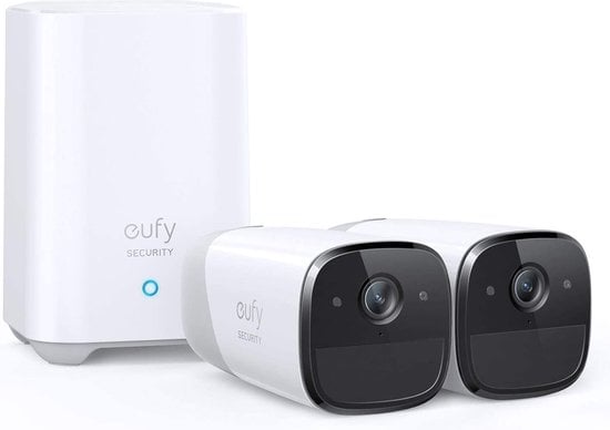 EufyCam 2 Pro Wireless Security Camera System with 2 Cameras & HomeBase 2 - 4K Resolution, AI Detection, 365-Day Battery Life for Home & Business Surveillance