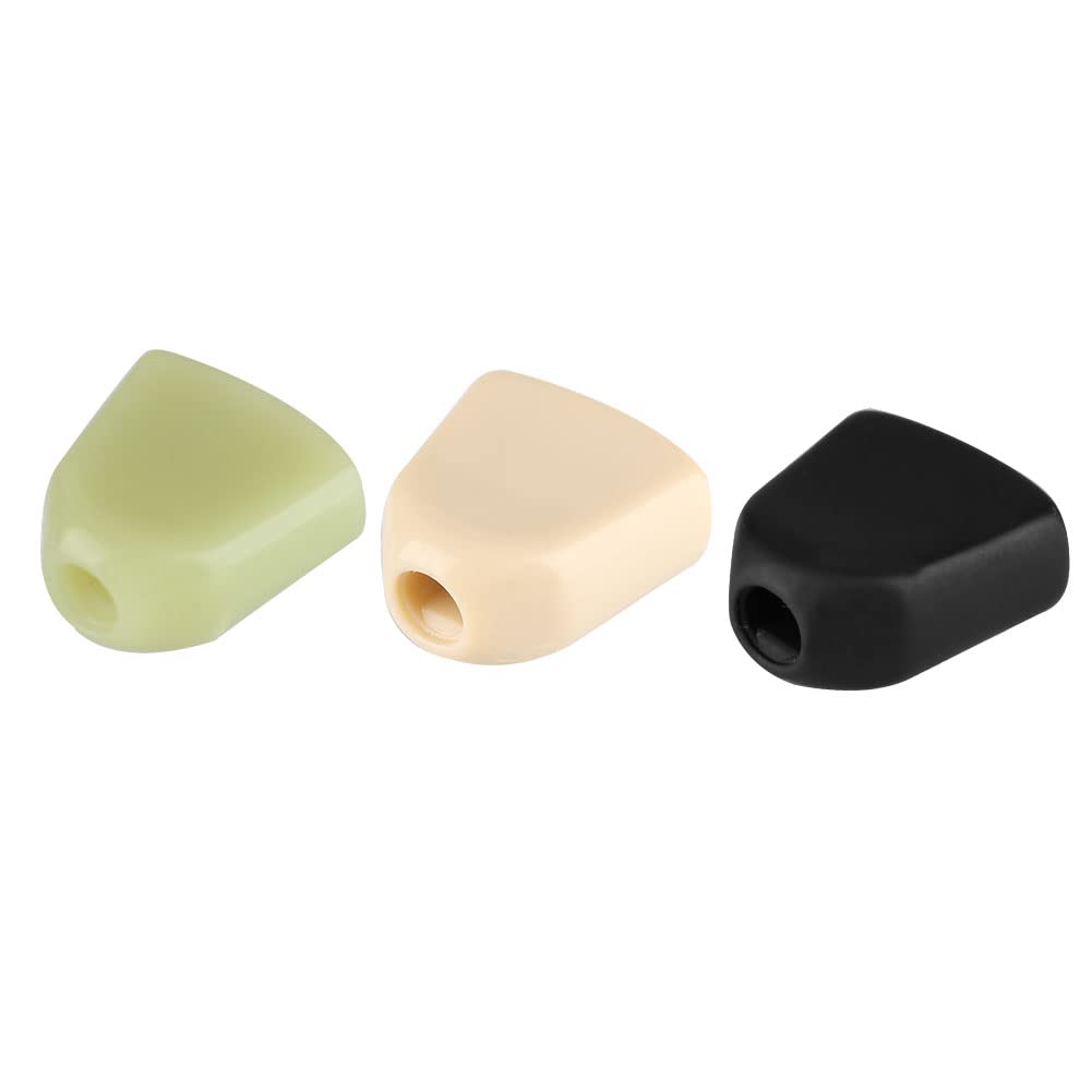 6-Piece Acrylic Guitar Tuning Pegs Set - Universal Machine Heads with Colorful Buttons (Beige) for Smooth String Adjustment | Perfect for Acoustic/Electric Guitar Maintenance & DIY Upgrades