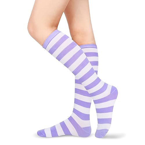 Purple and White Stripe