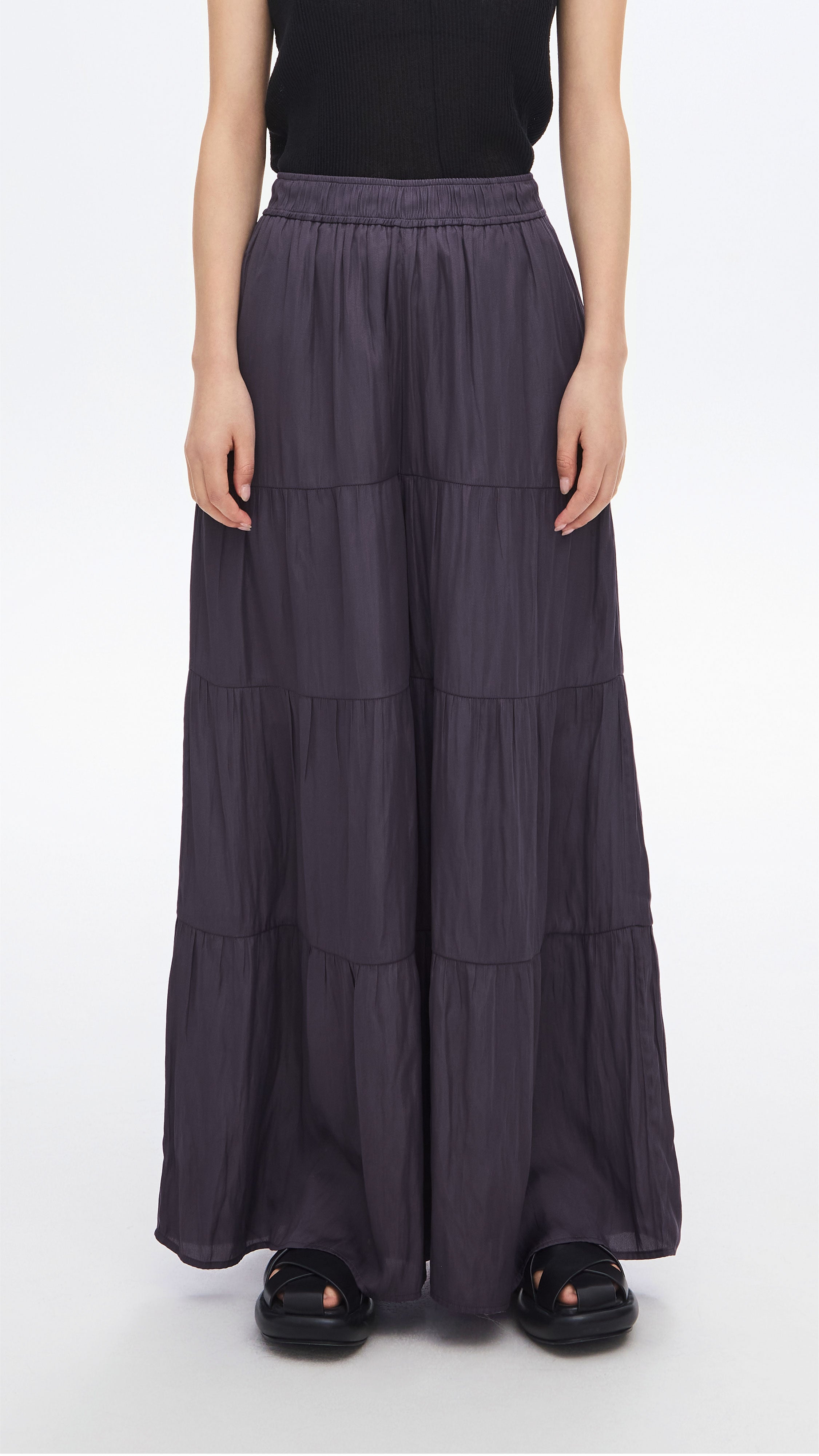Stylish Women's Tiered Pants - Flowy High Waisted Palazzo Pants for Casual & Office Wear | Perfect for Summer, Travel & Everyday Comfort