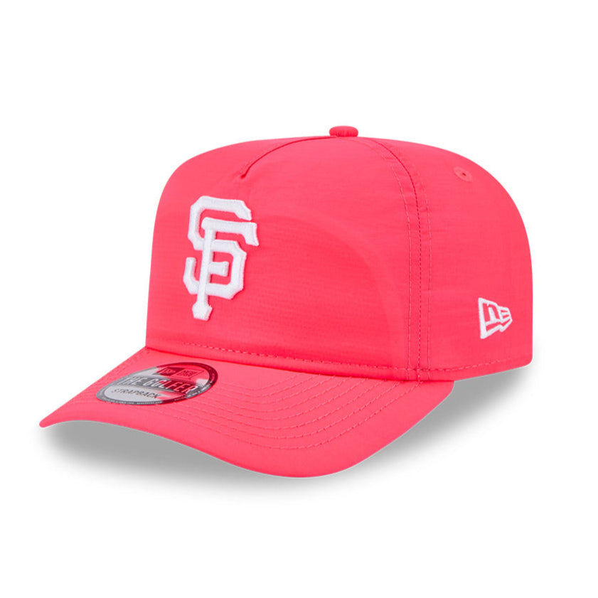 San Francisco Giants New Era Strapback Hat - Infrared - Lightweight Nylon Golf & Everyday Cap for Men & Women - Perfect for Baseball Games, Golfing, and Outdoor Activities