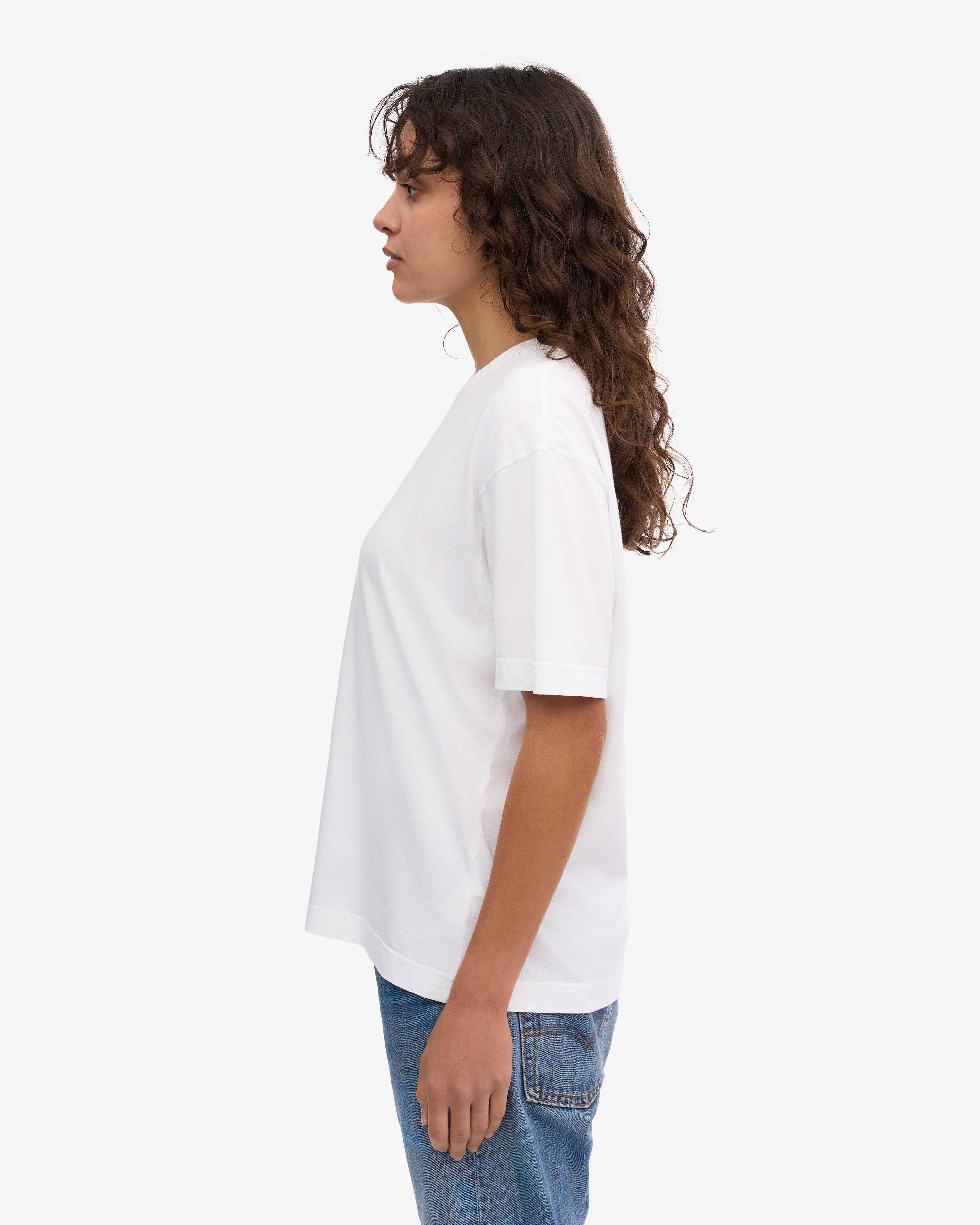 Premium Oversized Organic Cotton T-Shirt for Women & Men - Soft, Breathable & Eco-Friendly - Optical White - Perfect for Casual Wear, Loungewear & Everyday Comfort