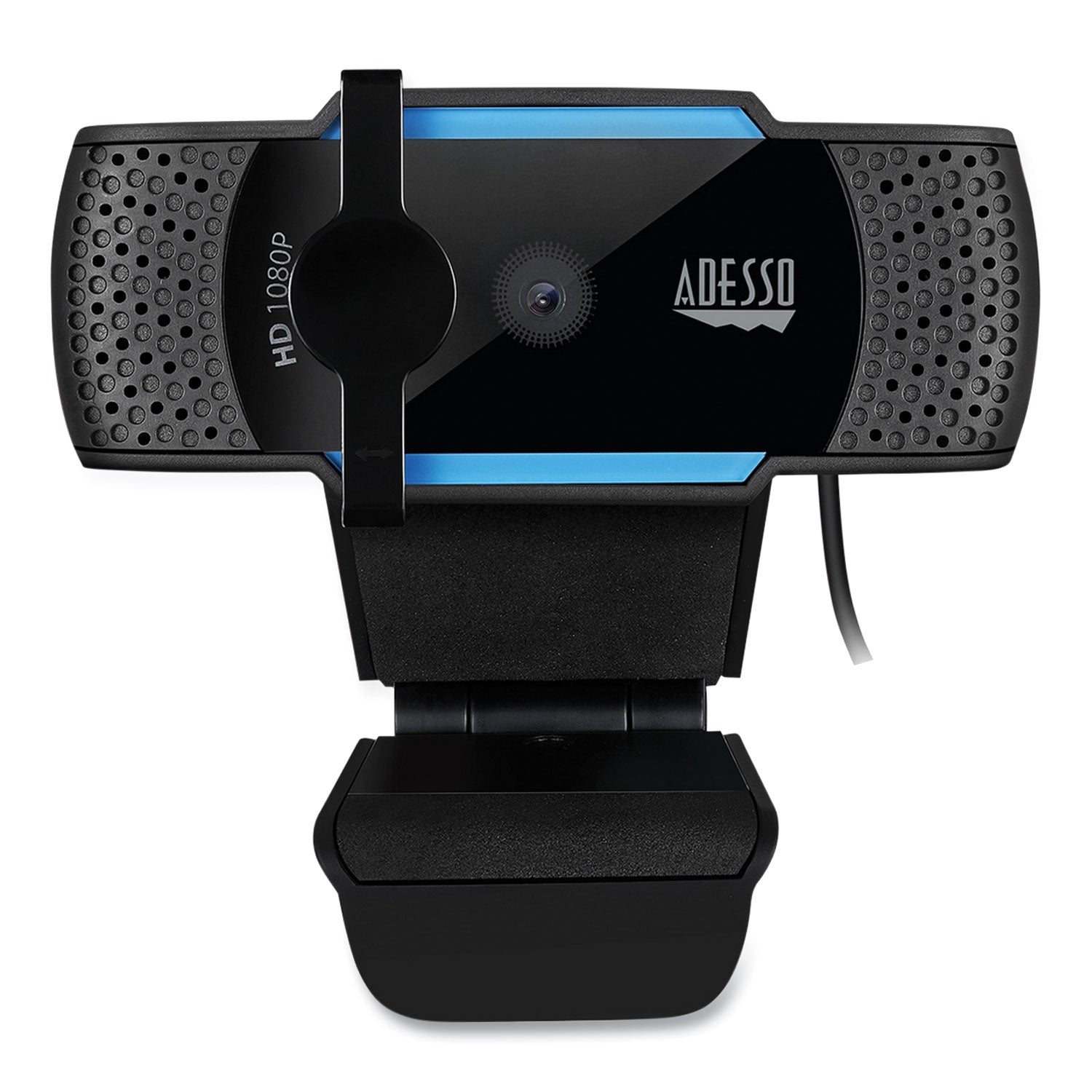 Adesso Cybertrack H5 1080p HD USB Webcam with Built-in Microphone & Autofocus - 2.1MP Full HD Web Camera for Video Conferencing, Online Classes, Streaming & Gaming (Black)