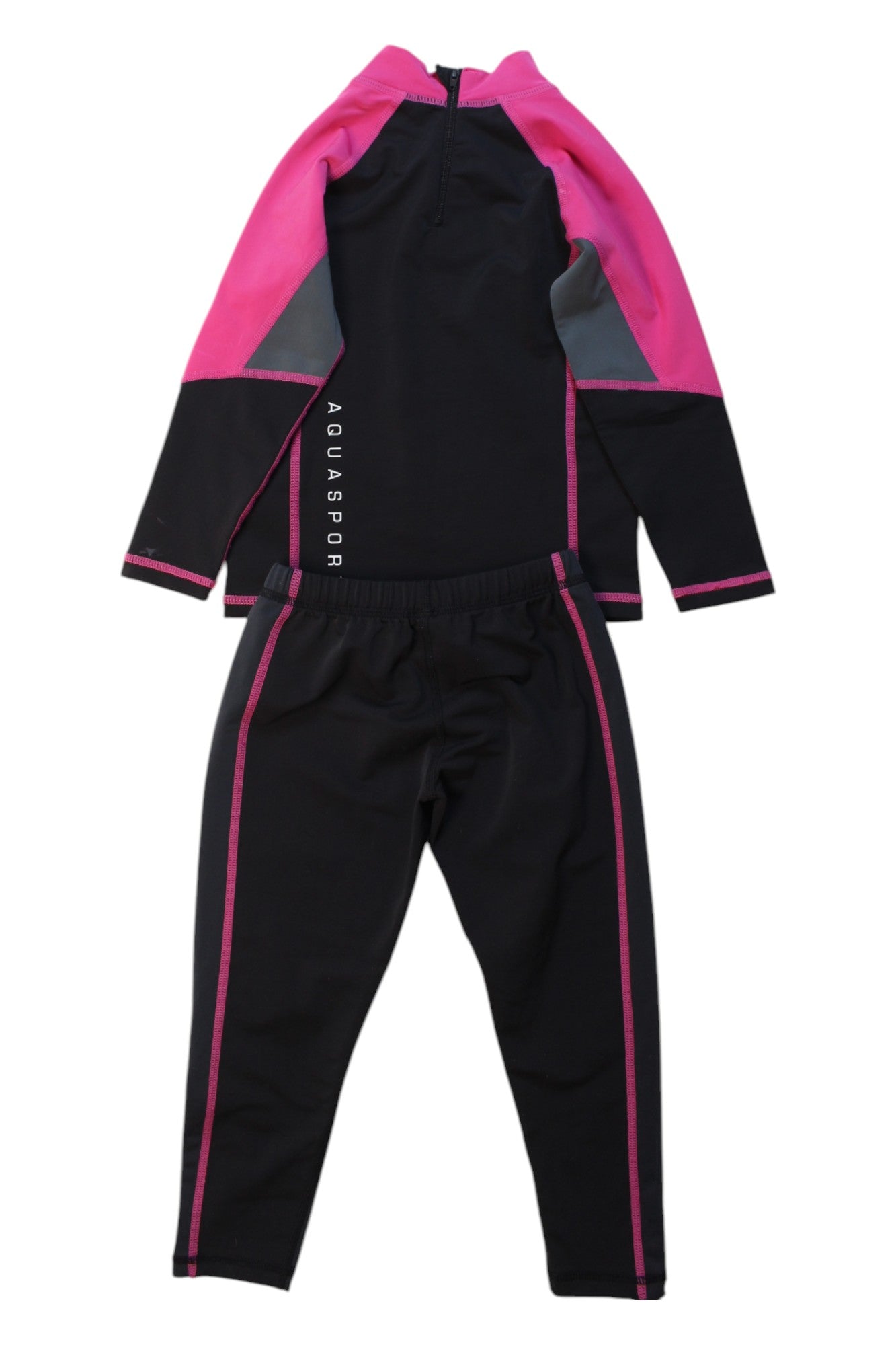 Aquasport Rash Guard Set for Kids Size 2T - UV Protection Swim Shirt & Shorts for Beach, Pool & Water Play