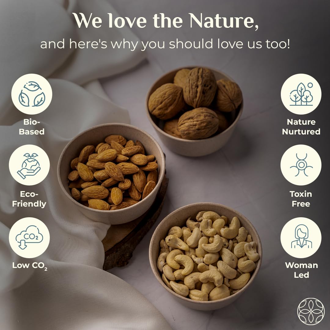 Irida Naturals Eco-Friendly Small Curry Bowl Set - 4 Pack Unbreakable Rice Husk & Bamboo Fiber Bowls for Snacks, Salads, Rice - Microwave Safe, Lightweight Dinnerware for Kids & Adults - Perfect for Home, Office, Picnics & Travel (Multi-Color)