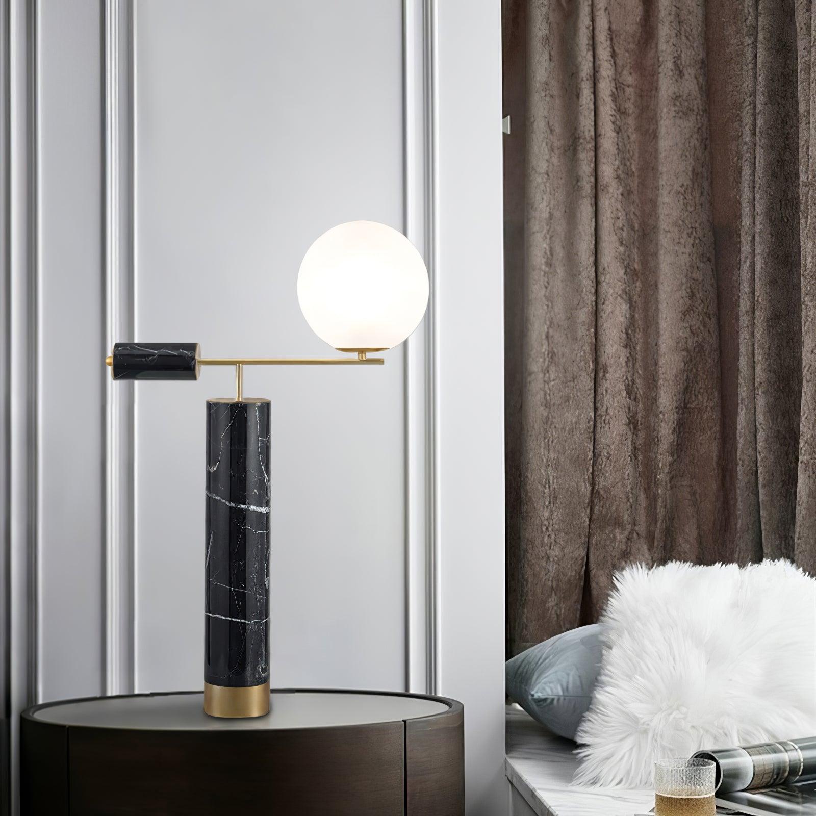 Lexi Table Lamp - Modern LED Nightstand Lamp with Touch Control, 3 Color Temperatures - Perfect for Bedroom, Living Room, or Office Lighting