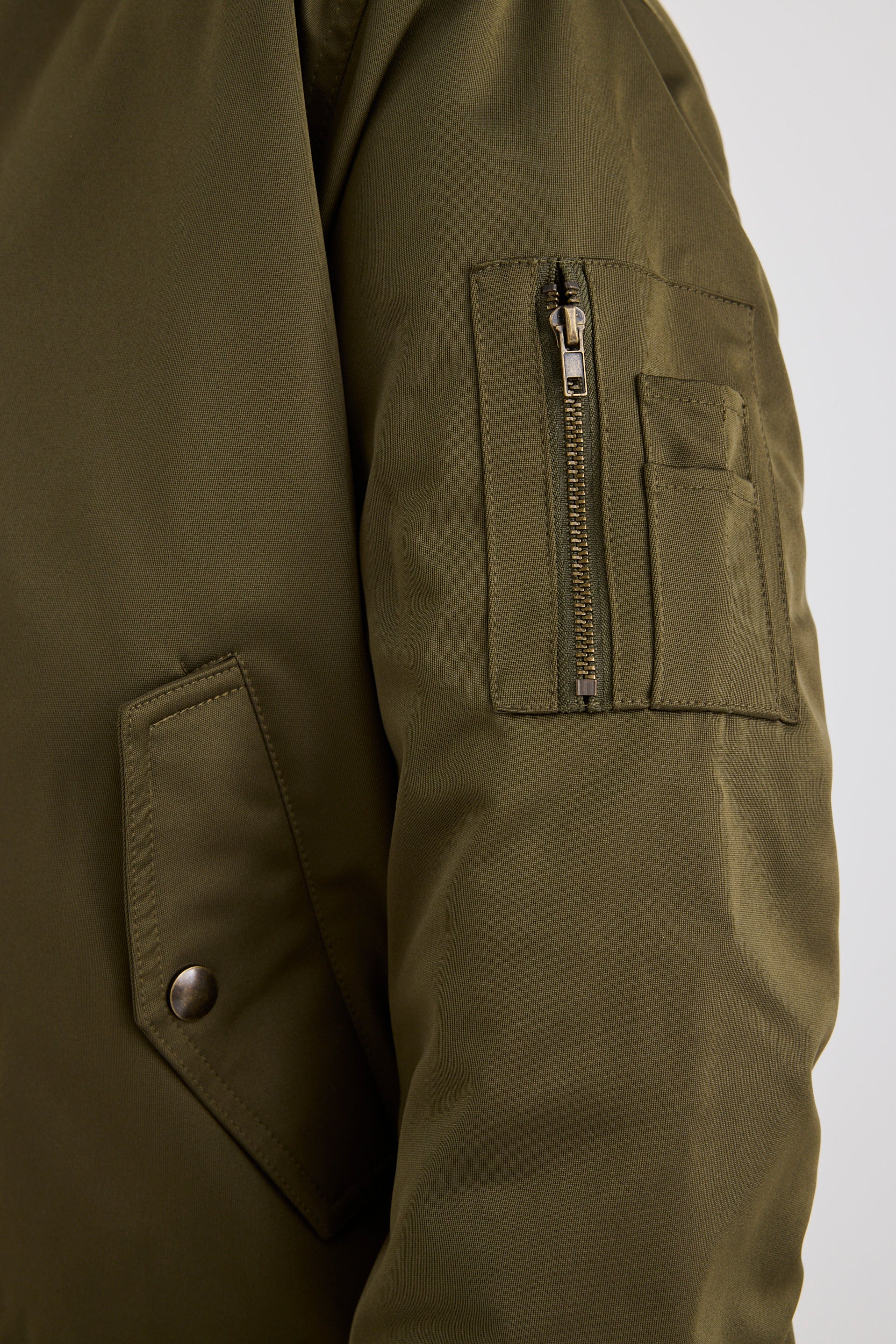Men's Aviation Khaki MA-1 Bomber Jacket - Lightweight Military Flight Jacket for Casual Wear & Outdoor Activities