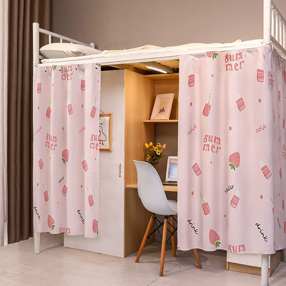 Dormitory Bunk Bed Curtains - Blackout Privacy Curtains with Dustproof & Breathable Design for College Students | Perfect for Single Sleeper Loft Beds, Bed Tents & Canopies | Ideal for Dorm Rooms, Privacy Screening & Light Blocking