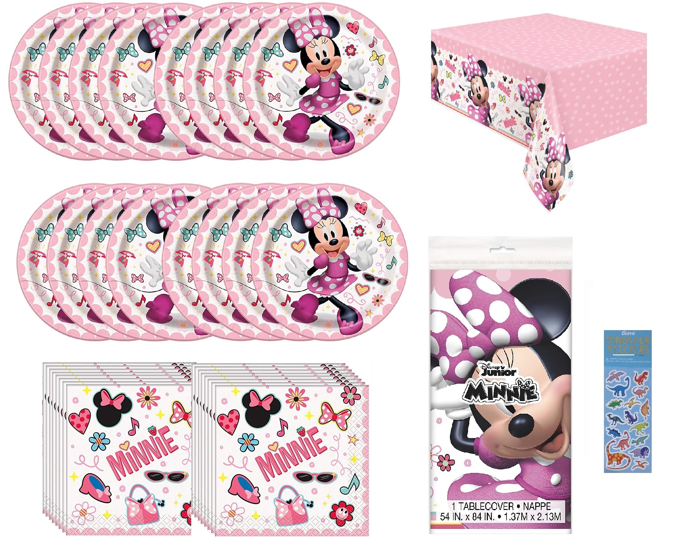 Disney Minnie Mouse Birthday Party Decorations Set - 16 Pack 7