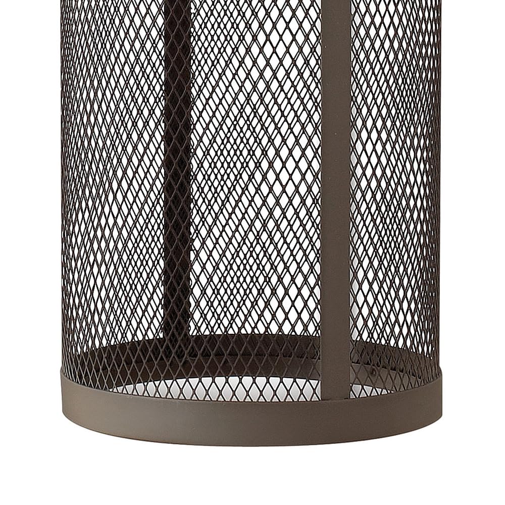 Hinkley Aria Collection Transitional One Light Medium Outdoor Wall Mount in Buckeye Bronze - Perfect for Porch, Patio, and Exterior Entryway Lighting