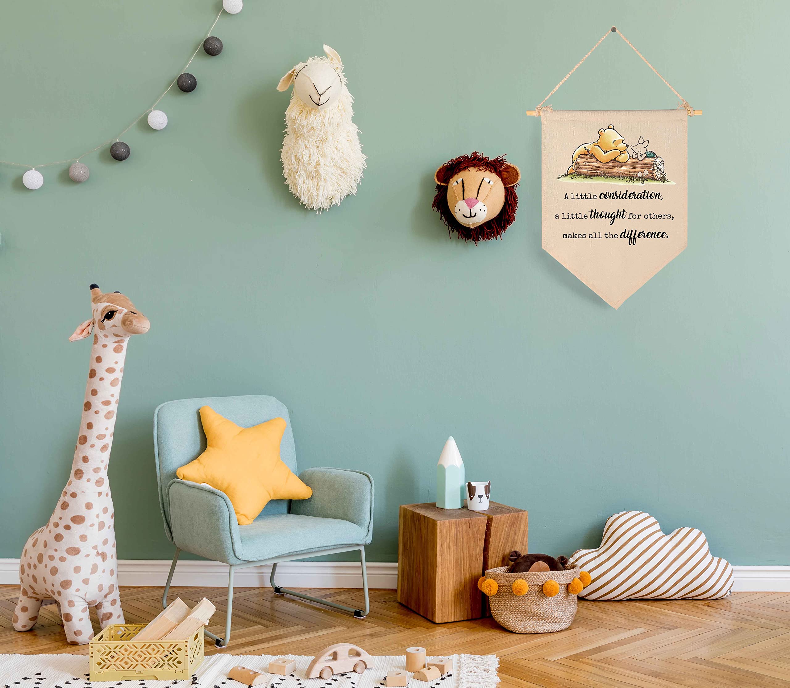 Thoughtful Birthday & Christmas Gift - Personalized Canvas Hanging Flag Banner Wall Decor for Baby, Kids, Teens - Nursery, Bedroom, Playroom, Front Door Decorations - Perfect for Baby Showers, Birthdays & Holiday Celebrations