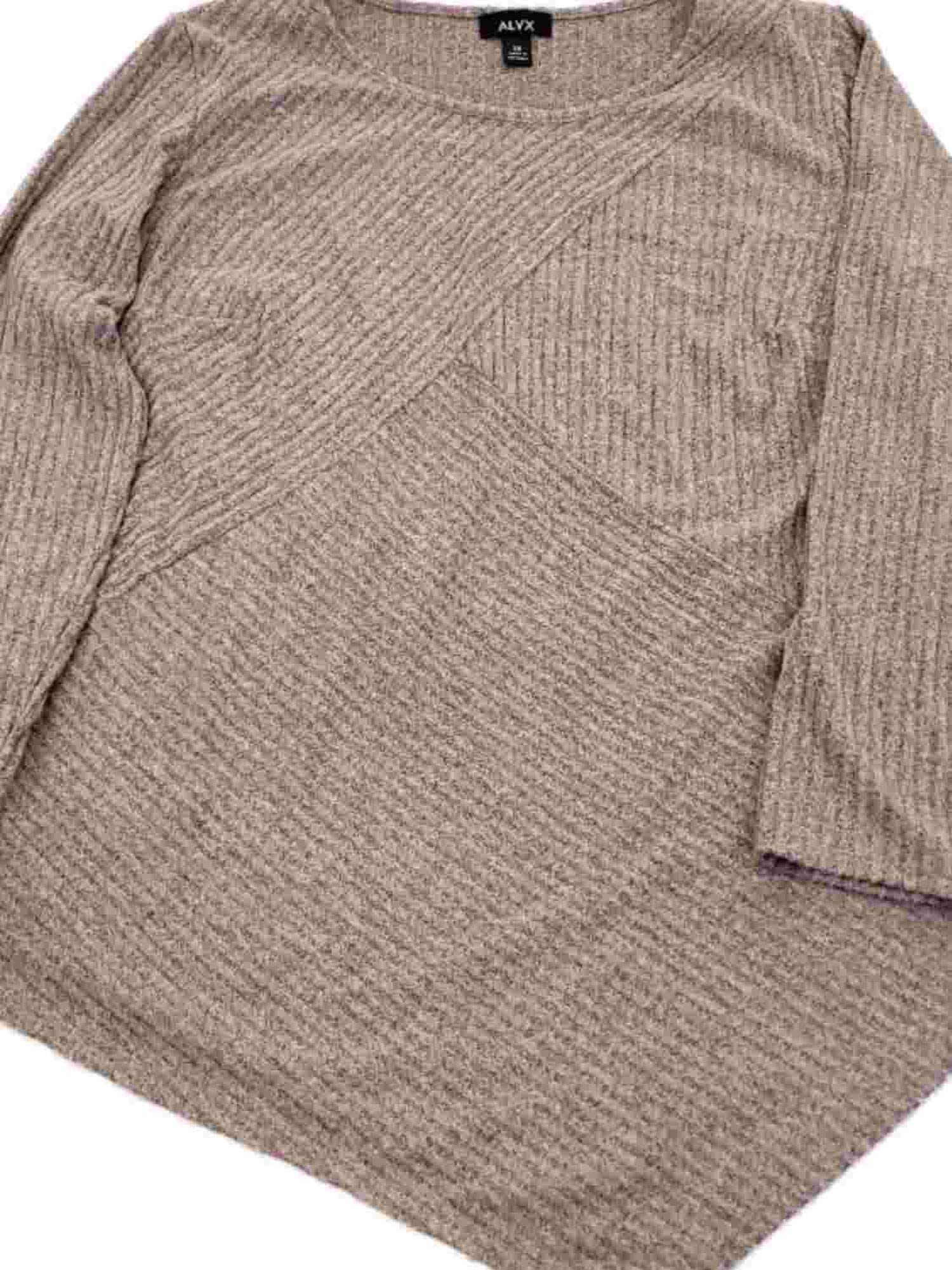 Plus Size Women's Winter Rose Ribbed Asymmetrical Hem Sweater - Cozy Knit Pullover for Holiday Parties & Casual Outings