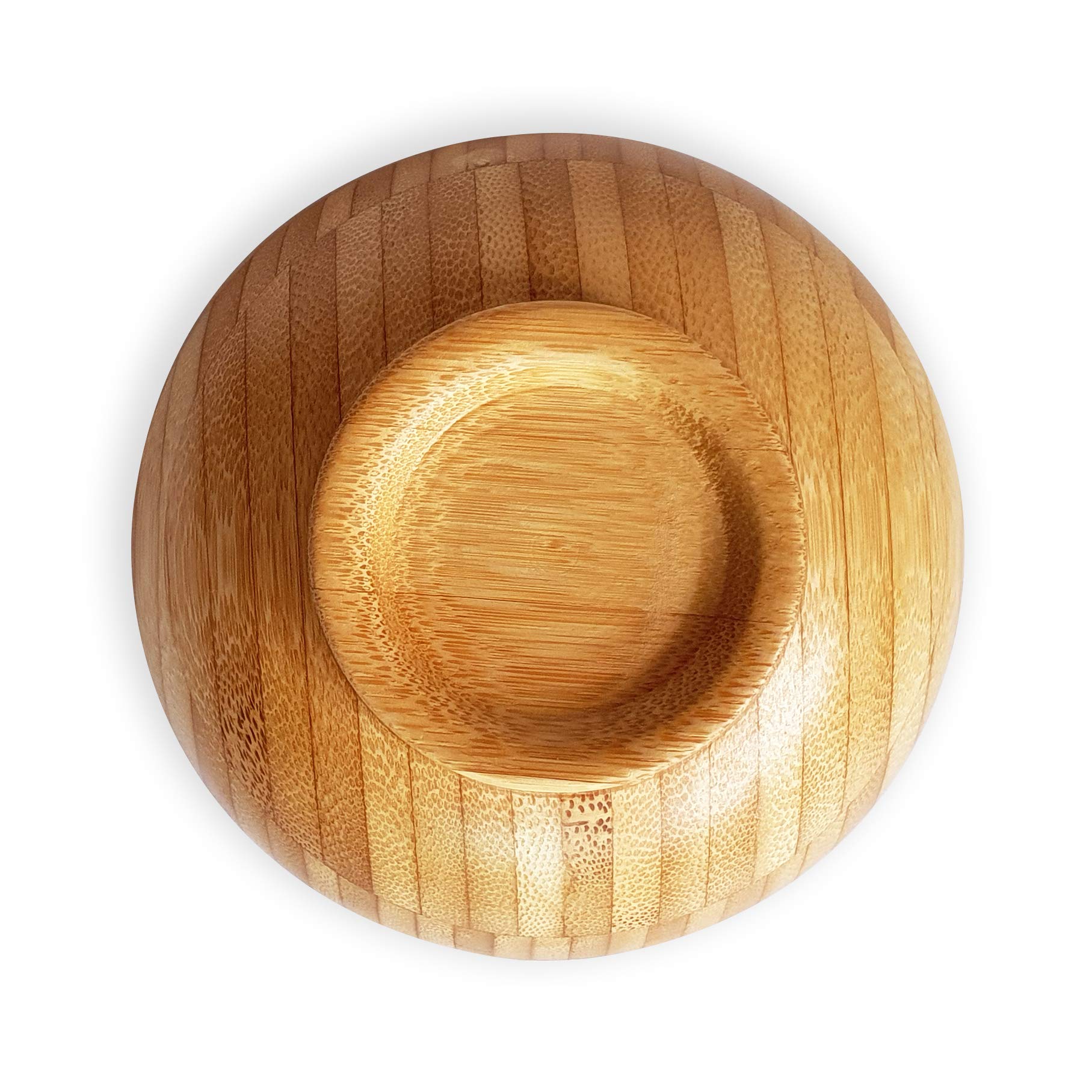 Eco-Friendly Bamboo Side Dish Bowls (4-Pack) - Natural Biodegradable Tableware for Fruit, Baby Food, Snacks & Appetizers - Sustainable Handmade Kitchen Gift - Perfect for Green Living, Picnics & Zero-Waste Homes
