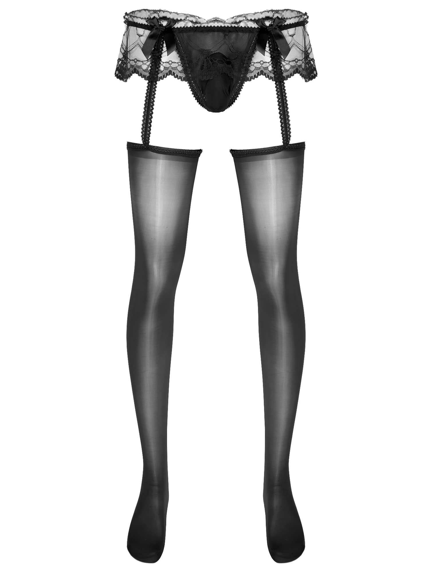 Sheer Fishnet Pantyhose for Men - Sissy Lingerie Stockings with Cutout Design, Nylon Tights & Hosiery Underwear - Perfect for Crossdressing, Cosplay, and Sensual Wear