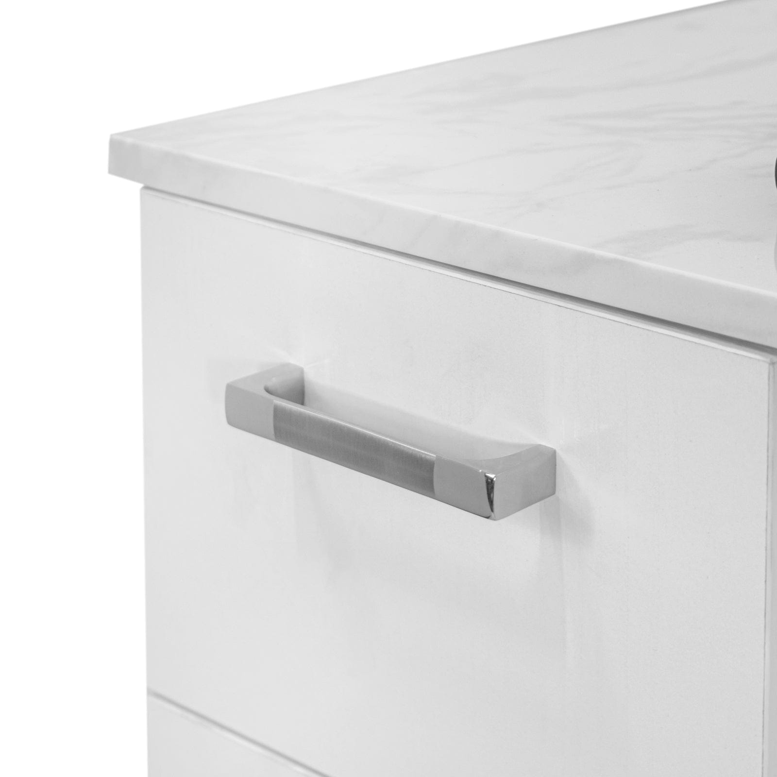 Drexel Tufted Double Manicure Table - Professional Salon Nail Station for Pedicures & Manicures - Perfect for Nail Salons, Spas & Home Use