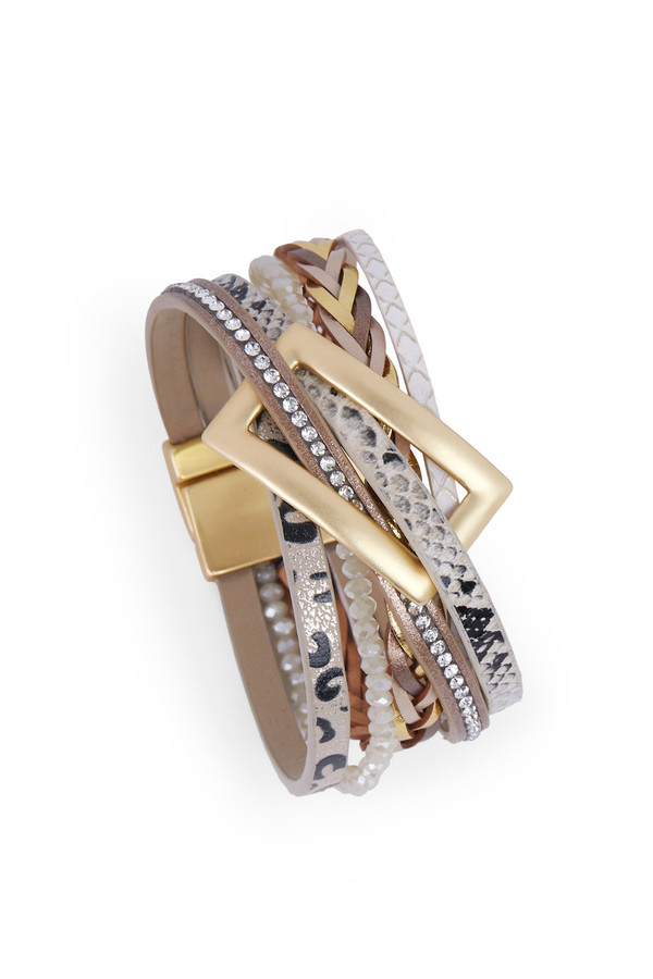 Stylish Patterned Leather Buckle Bracelet - Adjustable Wristband for Women & Men - Perfect for Casual Wear, Date Nights & Gift Giving