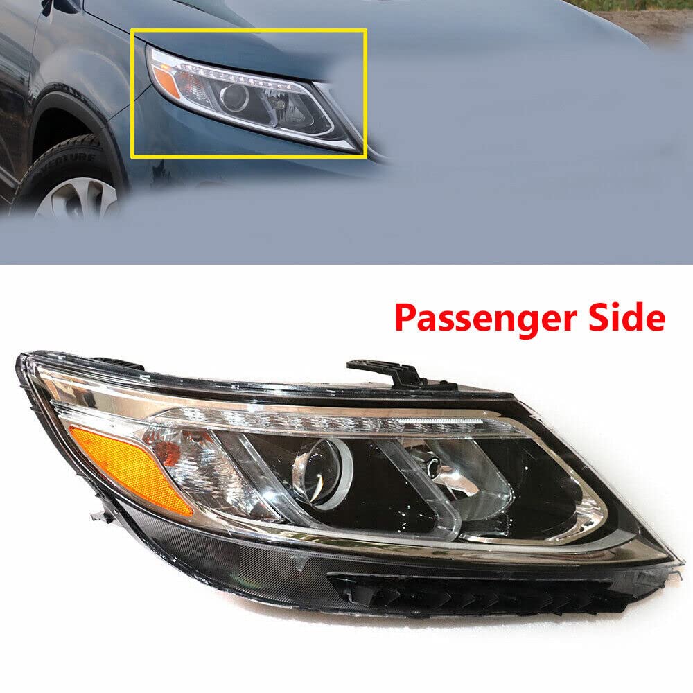 2014-2015 Kia Sorento LED Headlight Assembly with DRL - OE 921021U600, KI2503165, 921011U600, KI2502165 - Driver & Passenger Side (Left & Right) - Perfect for Night Driving & Off-Road Adventures