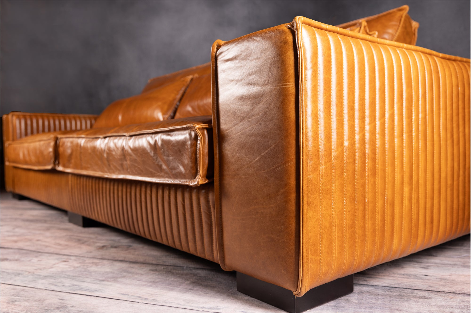 Royal Admiral Genuine Leather Sofa - Modern Luxury Living Room Furniture for Home & Office Comfort
