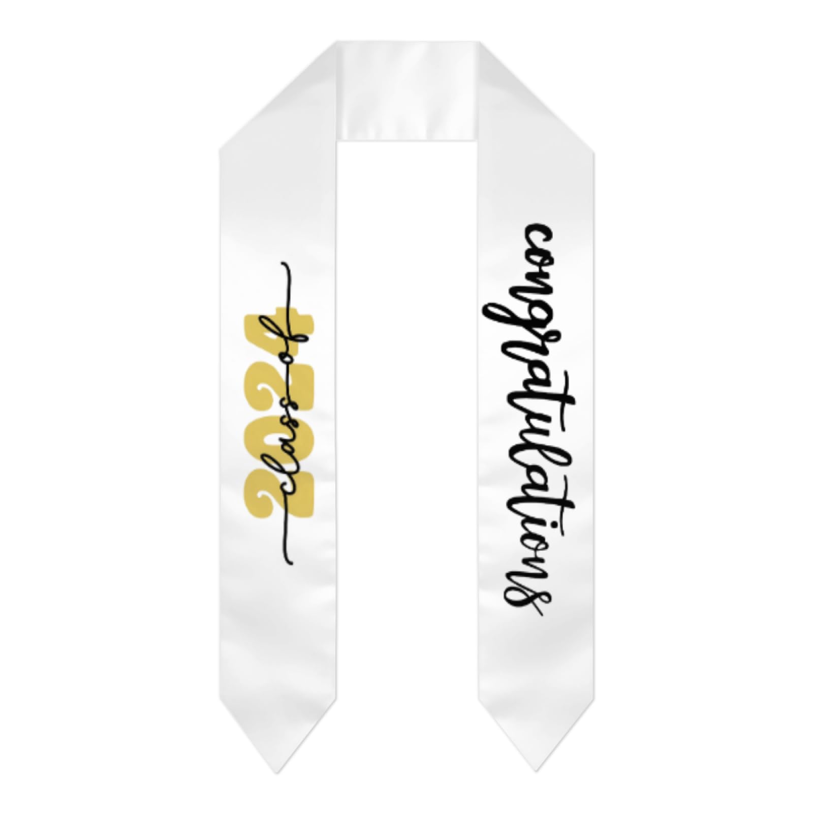 2023 Graduation Stole - Elegant Commencement Sash for High School & College Graduates - Perfect Graduation Gift for Students - Ideal for Ceremonies, Photos & Keepsakes