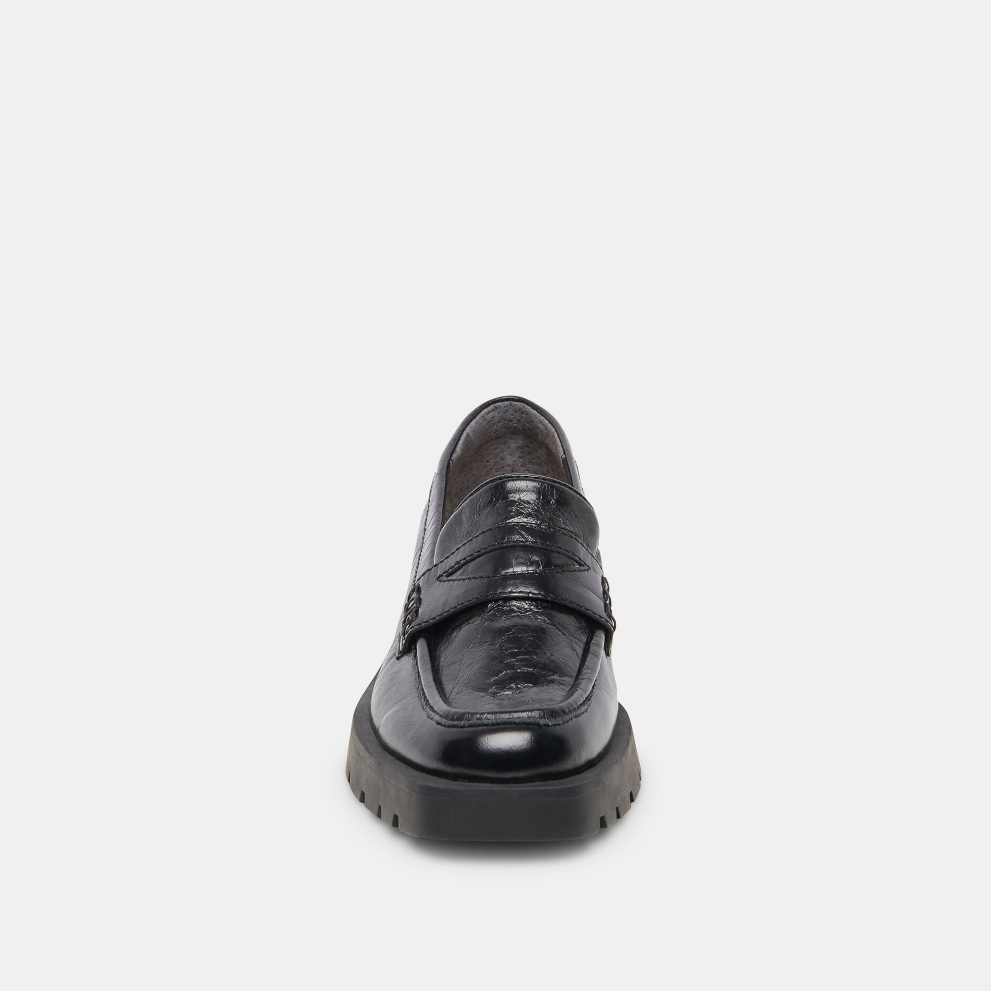 ELIAS FLATS Onyx Crinkle Patent Leather Women's Shoes - Comfortable & Stylish for Work, Office, and Casual Wear