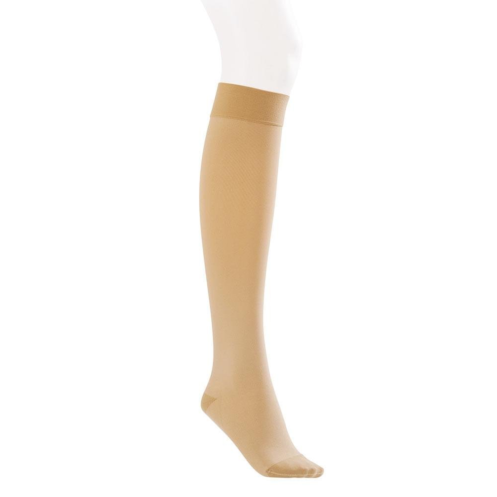 Jobst Opaque Knee High Compression Stockings 30-40 mmHg with SoftFit Technology - Closed Toe, Small Size, Honey Color - Ideal for Varicose Veins, Swelling & Travel Comfort