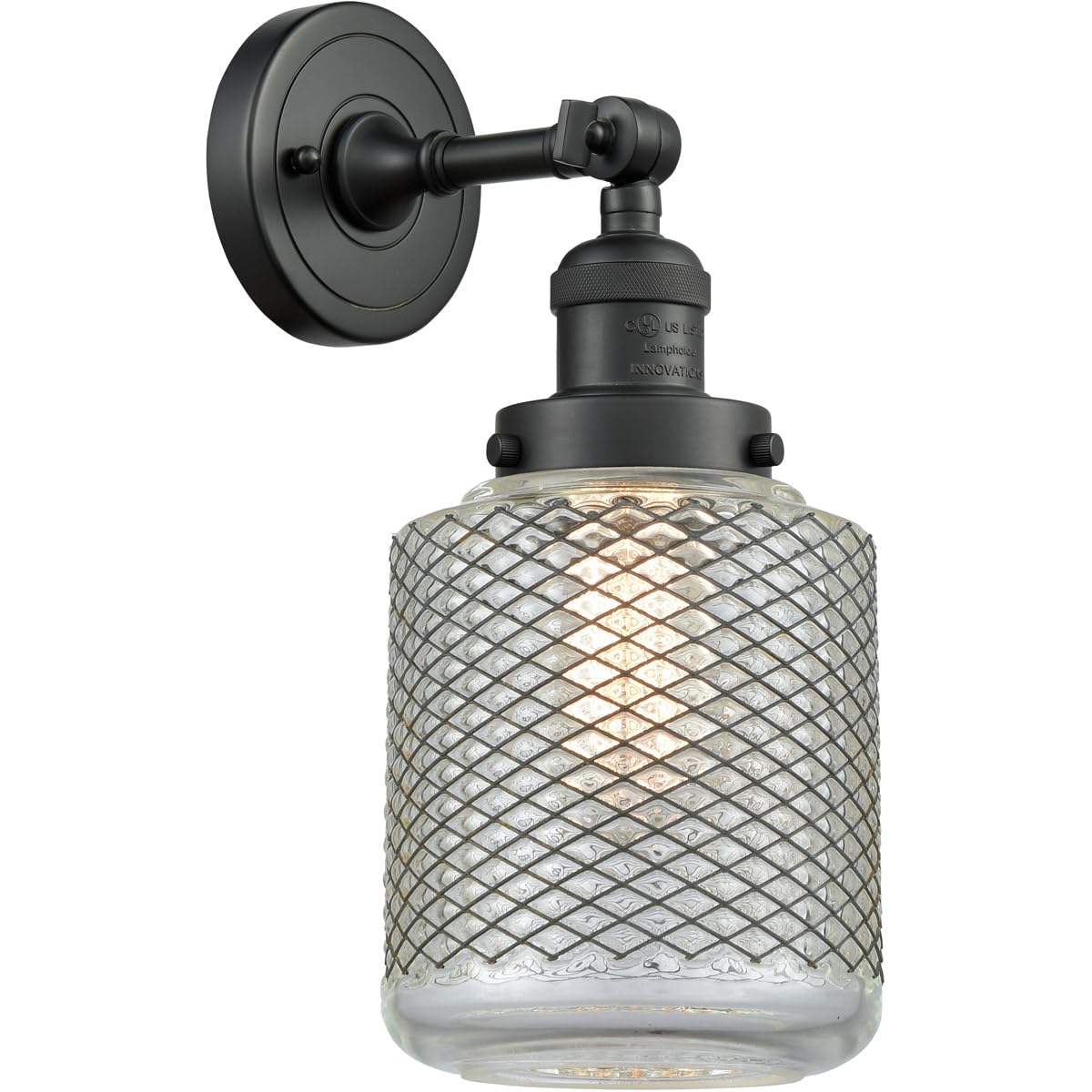 Innovations 201F-BK-G262-LED Matte Black Semi-Flush Mount Ceiling Light Fixture - Perfect for Bedroom, Kitchen, Hallway & Modern Home Decor