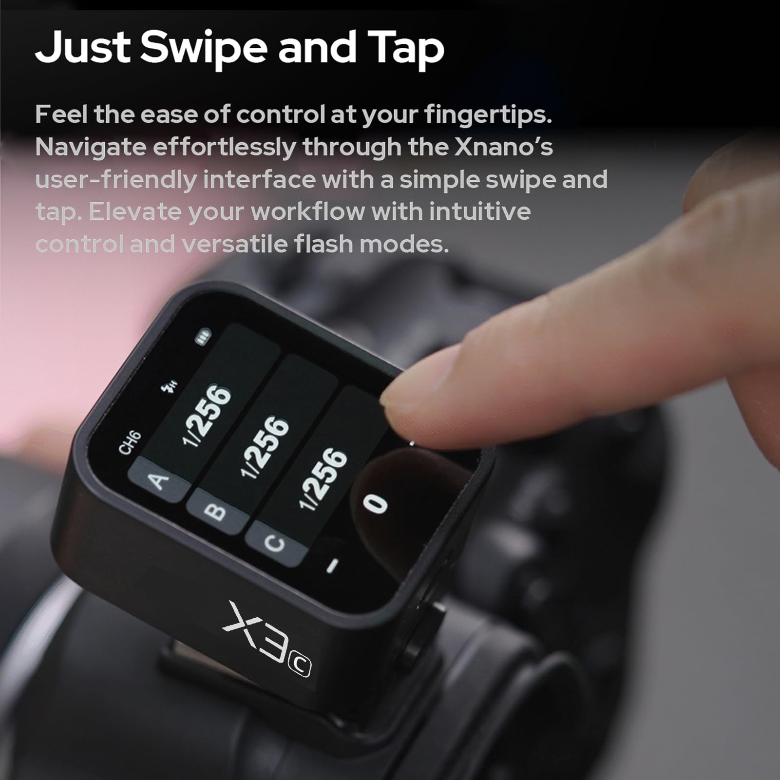 Godox X3C 2.4G Wireless Flash Trigger Transmitter for Canon Cameras - TTL Autoflash, Large OLED Touchscreen, 32 Channels, 16 Groups, USB Port - Perfect for Studio Photography, Wedding Shoots & Outdoor Flash Photography