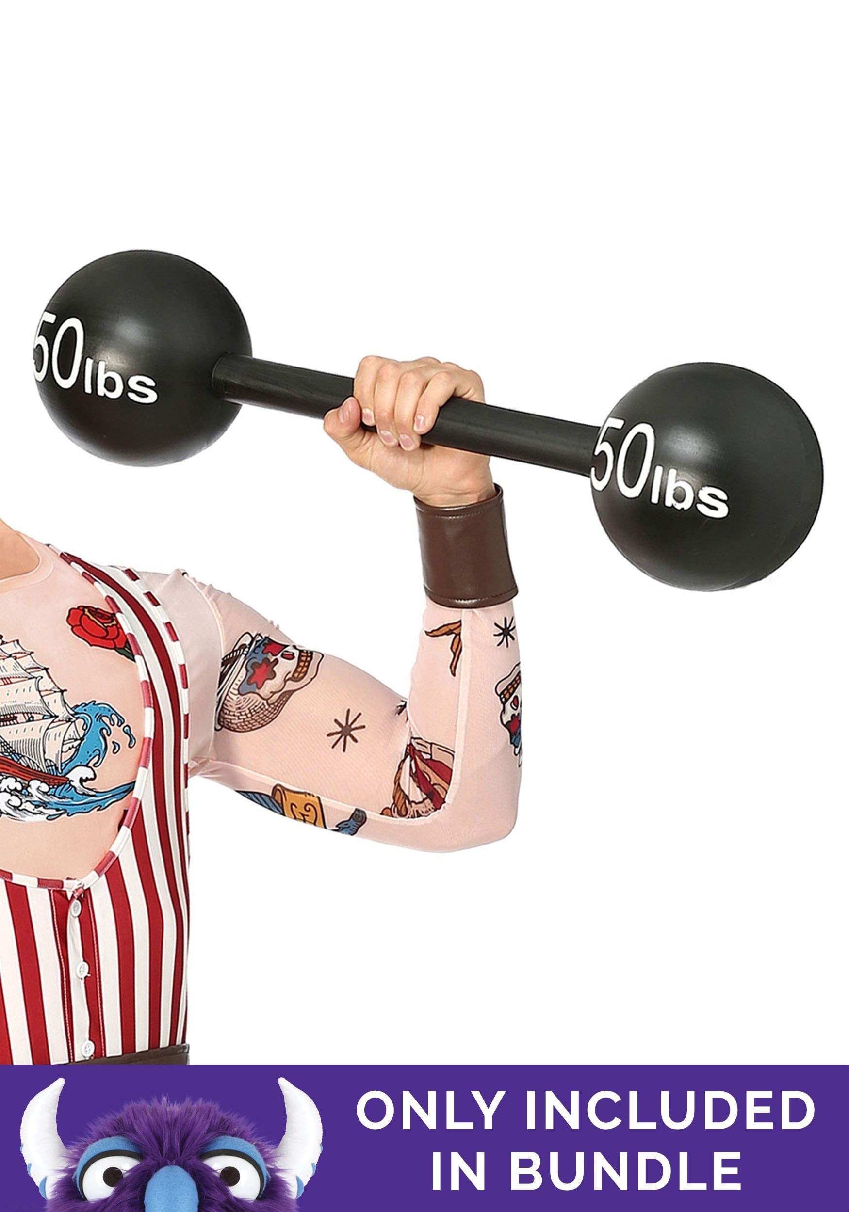 Vintage Strongman Costume for Boys - Halloween, Cosplay & Circus Themed Party Outfit - Kids Superhero Muscle Costume for Dress Up & Pretend Play