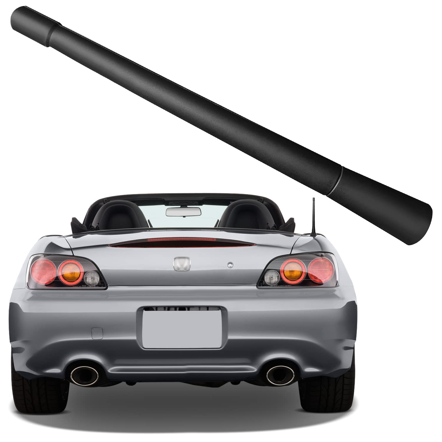 Honda S2000 Antenna Mast Replacement (2000-2009) - Flexible Rubber Car Antenna for Improved Radio Reception - Perfect for Honda S2000 Roadsters & Convertibles