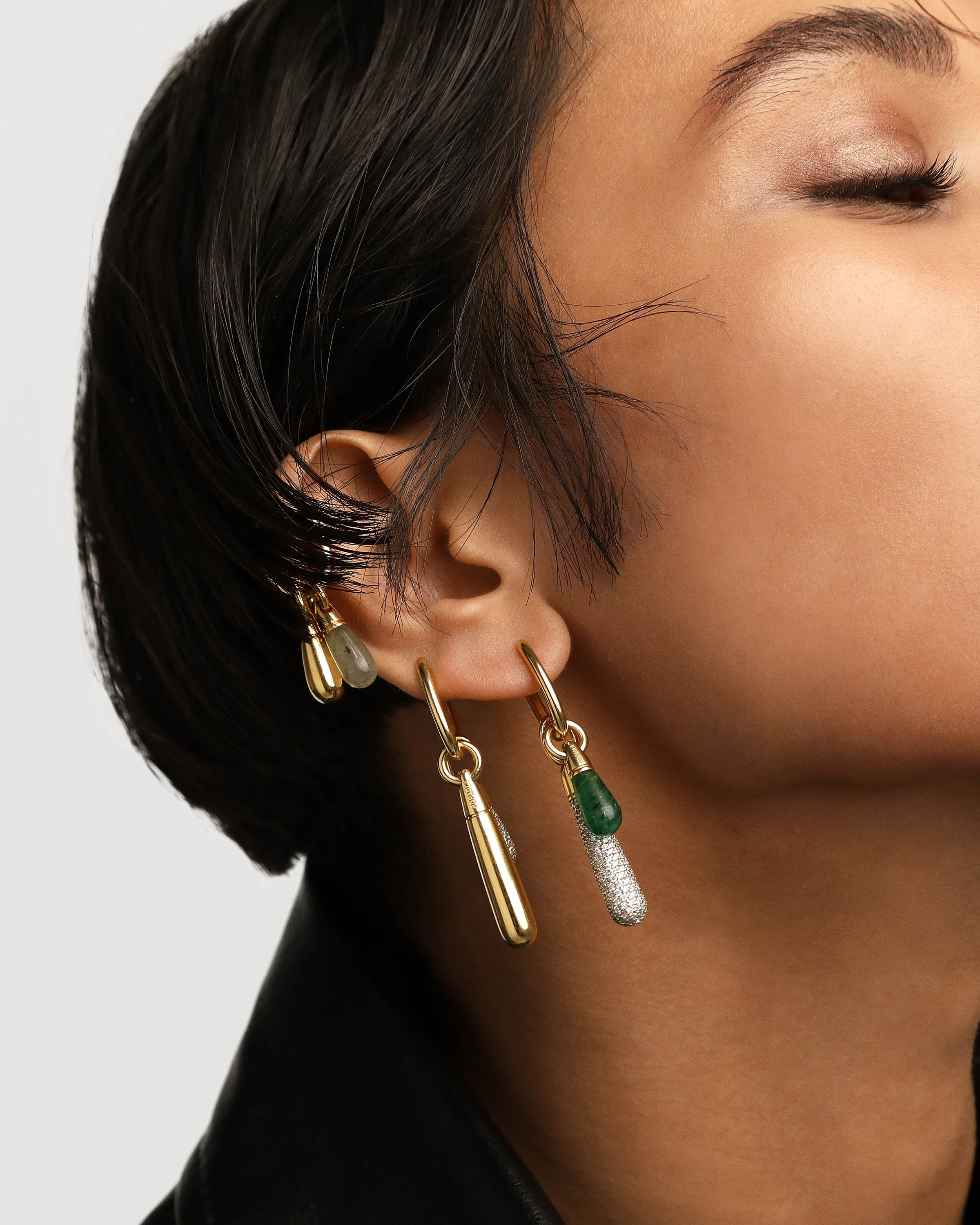 Large Jupiter Single Hoop Earrings for Women - Fashion Gold/Silver Dangle Hoops - Perfect for Parties, Dating & Everyday Wear