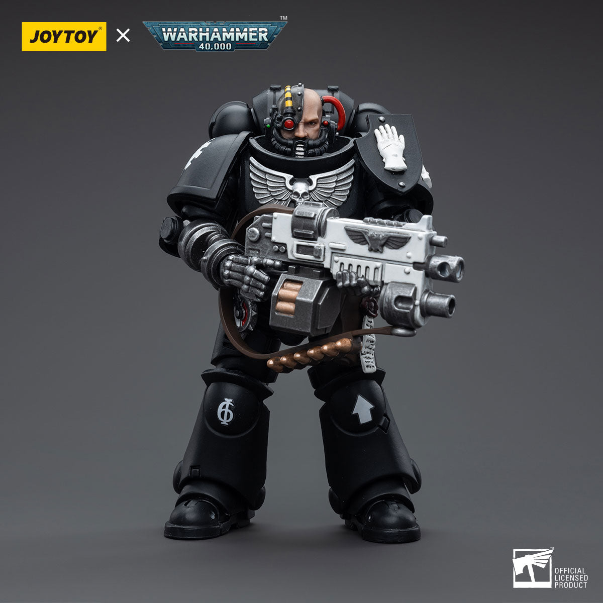 JOYTOY 1/18 Scale 3.75 Inch Warhammer 40K Iron Hands Intercessors Action Figure Set (4 Pack) - Perfect for Collectors, Tabletop Gaming, and Warhammer 40K Displays