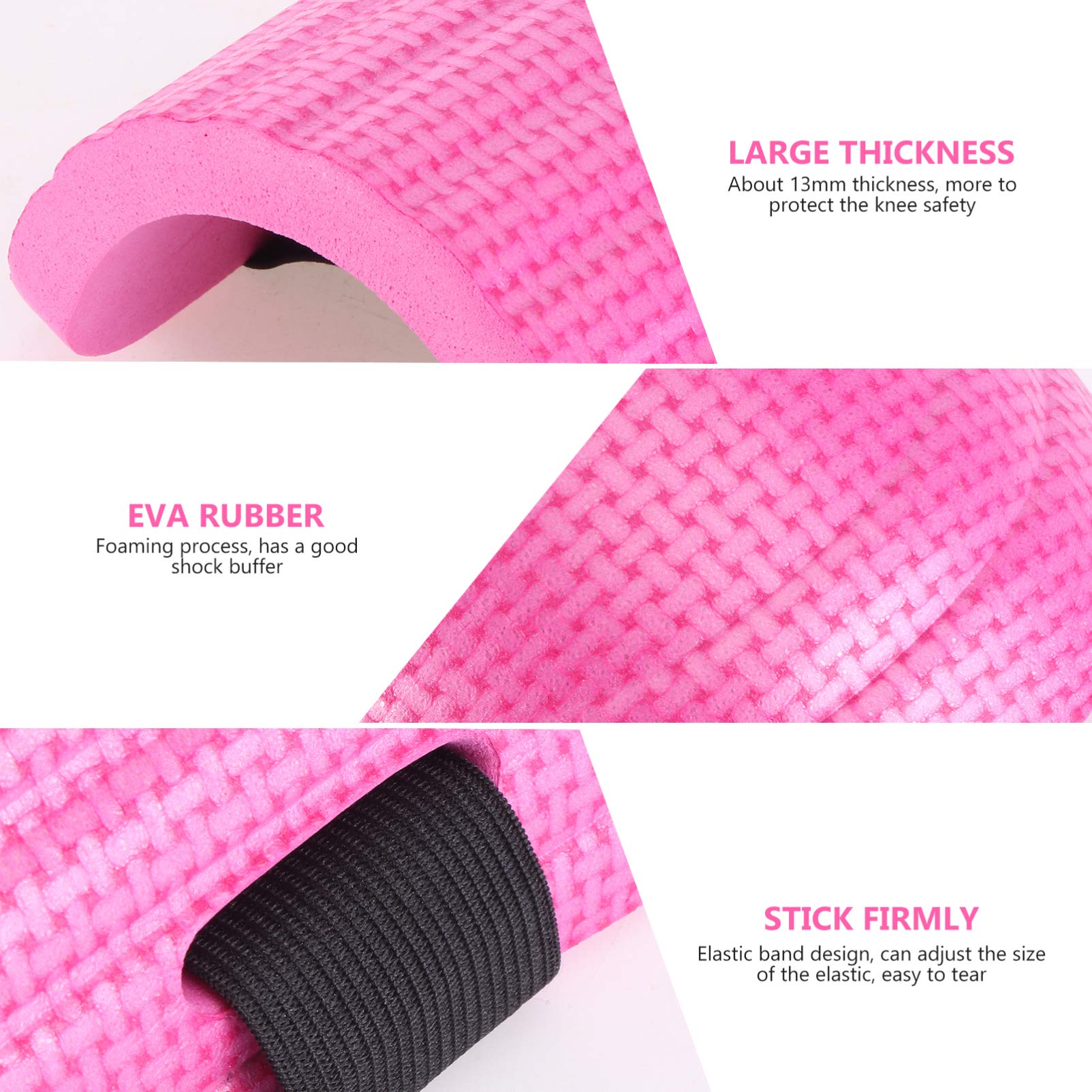 DOITOOL Floor Cleaning Kit with 2 Pairs EVA Foam Knee Pads - Heavy Duty Tile, Construction & Gardening Knee Protection - Non-Slip Cushion for Floor Installation, Maintenance & Cleaning Work