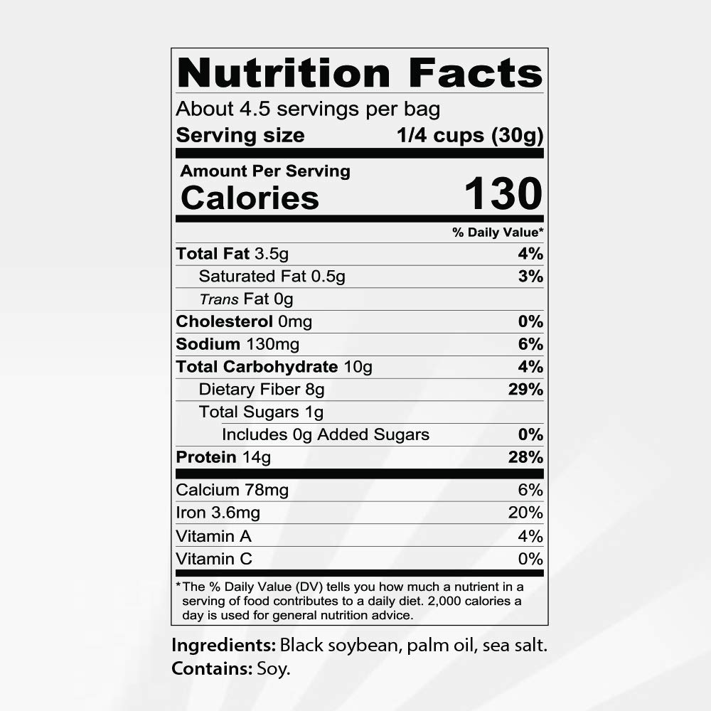 Dry Roasted Black Edamame Snacks - Sea Salt Flavor | High Protein, Low Carb, Keto & Vegan Friendly | Zero Sugar, Healthy Soybean Snacks by Keto Naturals (3 Pack) | Perfect for On-the-Go, Office, or Keto Diet Lifestyle