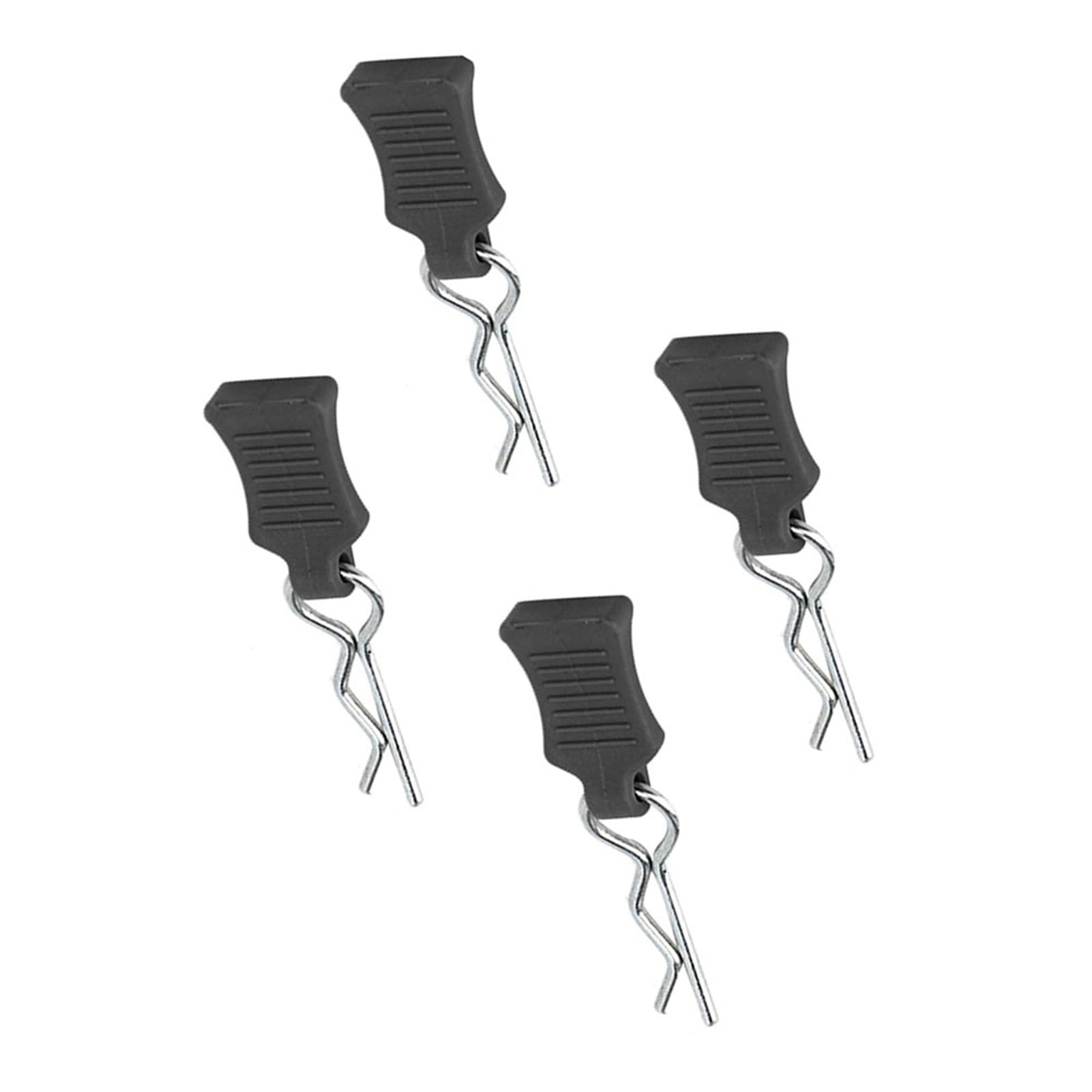 Tbest RC Body Clips Springy R Pins - 1/8 1/10 1/12 Scale RC Car Body Clips with Fixing Bracket Set - Durable Black RC Model Accessories for RC Trucks, Buggies & Crawlers - Perfect for Off-Road Racing & Hobby Maintenance
